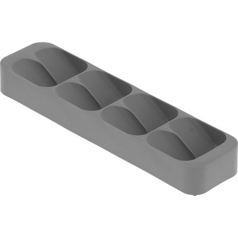 Boîte de rangement grise pour pots à épices de cuisine. (1/5)
