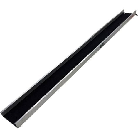 TRUTZHOLM 1x Auffahrschiene 183 cm 50 kg Alu grau starr Anti-Rutsch Beschichtung E-Bike kleine Mofas (1/5)