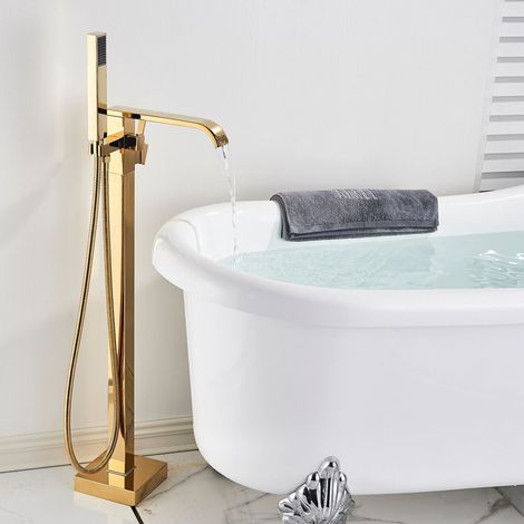 Mitigeur de Bain Douche avec 2 Fonctions Mitigeur Baignoire Cascade Mitigeur Baignoire Laiton Chaud Et Froid (1/5)