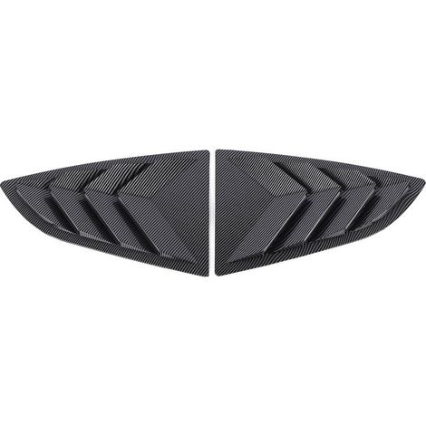 Une Paire de Persiennes de Fenêtre Arrière, Design Sportif élégant Gauche Droite, Offre Une intimité Intérieure, côté Résistant aux Intempéries, Ajustement Durable pour 2021 à (Style Fibre de (1/5)