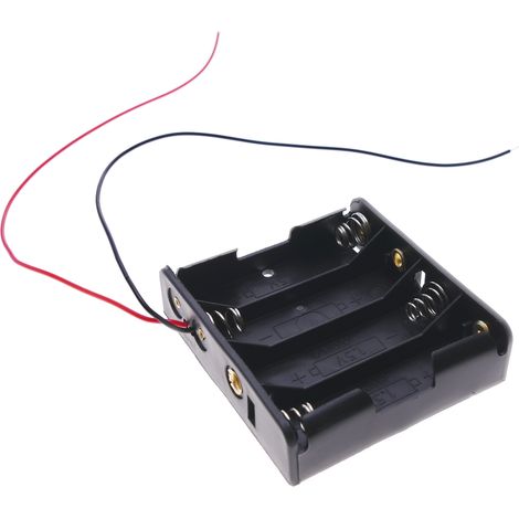BeMatik - support de batterie plat pour 4 AA 1.5V LR6 (1/3)