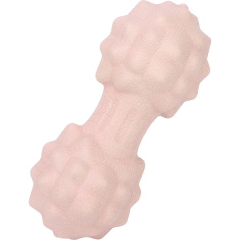Balle de massage en forme de cacahuète, multidirectionnelle, ergonomique, douce, double crosse, rose, pour réduire le stress (1/5)