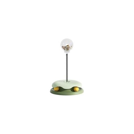 Distributeur de Friandises pour Chat - Distributeur Automatique en Plastique, Pratique et Durable - Couleur Verte (1/5)