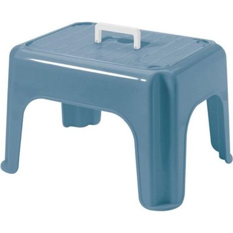 Tontarelli Hocker mit Griff Dumbo Large Blau 38x30x24 Cm