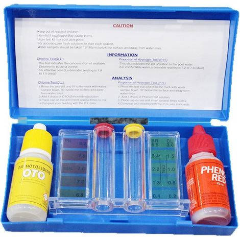 Kit de test de pH et de qualité de l'eau pour piscine – Outil d'analyse de la qualité de l'eau (1/3)