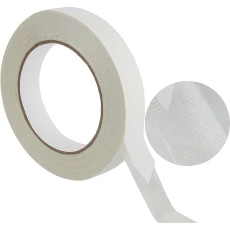 rouleaux de ruban adhésif textile double face, adaptés aux vêtements, tapis, murs et ourlets de pantalon (sans chauffage), 3 cm x 9 m (1/5)