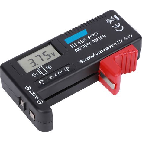 Testeur de piles numérique LCD BT-168PRO (1,2 V - 4,8 V) pour petites piles boutons (1/5)