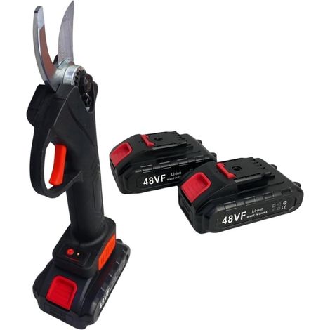 Gartenschere, elektrische Gartenschere mit zwei 48-V-Akkus, Gartenschere