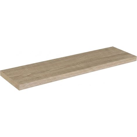 Mensola Parete Scomparsa MDF Legno Design Moderno Salotto 100x23,5x3,8 cm Quercia (1/5)