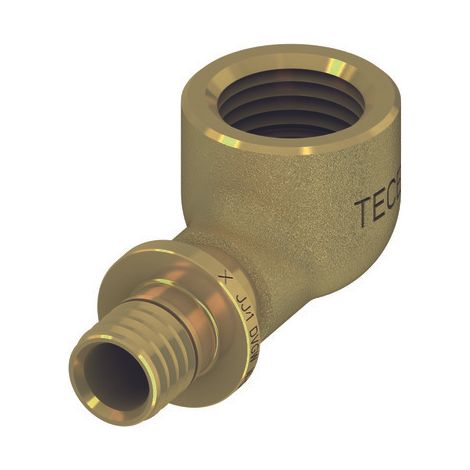TECEflex Manchon coudé compact, dim. 16xRP1/2\", bronze au