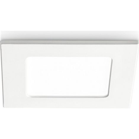 Faretto incasso gea led maia q gfa753n 6w led quadrato termoplastico lampada soffitto cartongesso interno