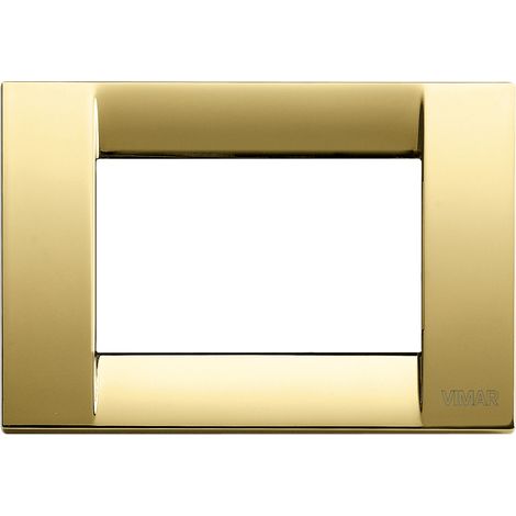 VIMAR - 16733.32 Plaque Classique 3M Or Poli