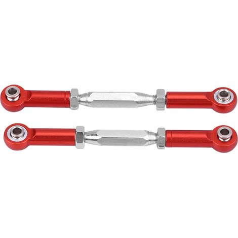 Bras de Suspension en Alliage pour Voiture RC 1/10, Compatible HIMOTO E10MTL E10MT E10BP, Rouge - Pièce de Rechange (1/5)