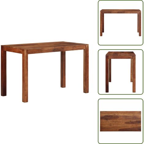 vidaXL Esstisch 120x60x76 cm Massivholz Akazie (1/5)