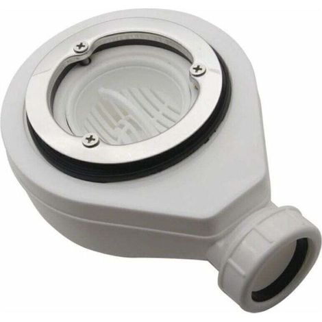 Bonde horizontale sans capot Ø90 pour receveurs de douche (1/4)