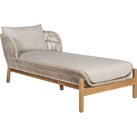 Terracina Sonnenliege inkl. Kissen braun, beige.
