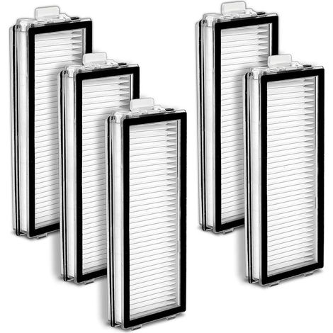 CYRILL – (5 pezzi) Qrevo Master Filtri Hepa di ricambio per robot aspirapolvere Roborock Qrevo Master/Qrevo Slim, kit filtri, filtro per aspirapolvere, filtri verticali, filtro a slitta (1/5)