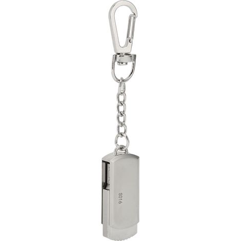 Clé USB rotative LAMYOO en alliage de zinc argenté, haute vitesse, capacité de stockage importante, 128 Go (1/5)