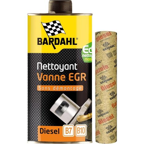 Bardahl – Nettoyant vanne EGR diesel 1L – Élimine gommes et suies – Application sans démontage – Additif pour circuit de refroidissement