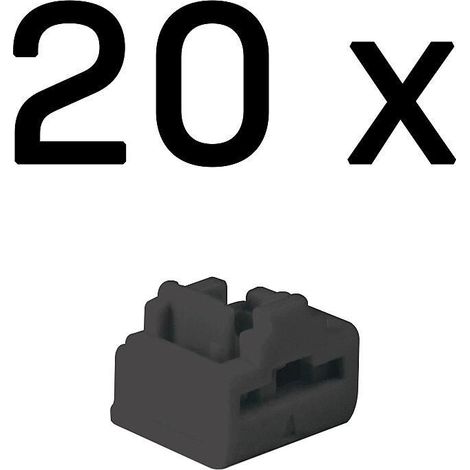 Blocchi di sicurezza per porte RJ-45 Lindy (senza chiave) - 20 pezzi, neri, 47892