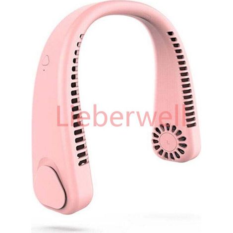 Ventilateur de cou sans lames , ZOR® , USB rechargeable , Flux d'air à 360° , Silicone doux , ABS résistant (1/4)