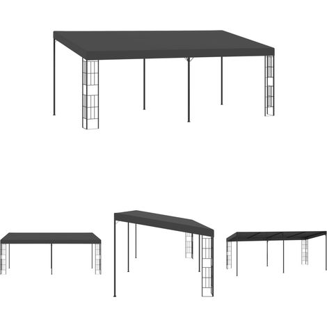 Gartenpavillon - vidaXL Wand-Pavillon 3x6 m Anthrazit Stoff - Außenwandpavillon (1/5)