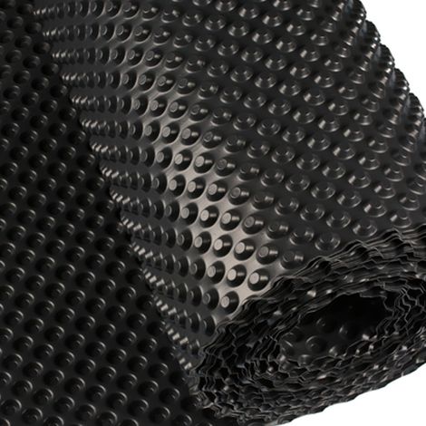 Moncoffrage – Protection soubassement 2,00 x 20 m – Grammage 500 gr/m2 – Résistance 450 kN/m2 – Pour drainage et isolation contre l'humidité