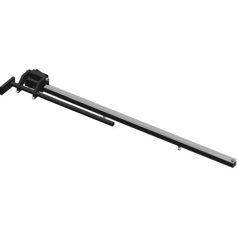 Butée rabattable 2 m avec règle graduée Metallkraft 3649088
