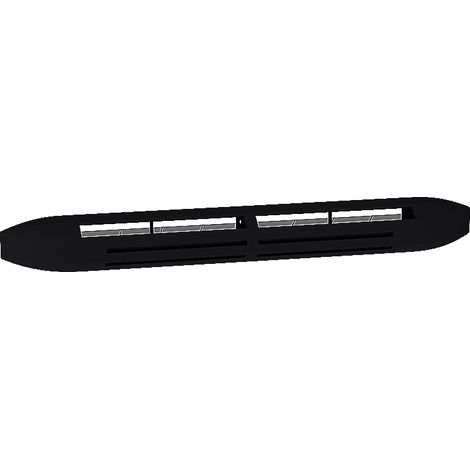 Anjos Ventilation – Entrée d'air acoustique ISOLA 2 30 noire – Bouche VMC 422x45mm – Régulateur polyester pour débit constant – 602NO (1/2)