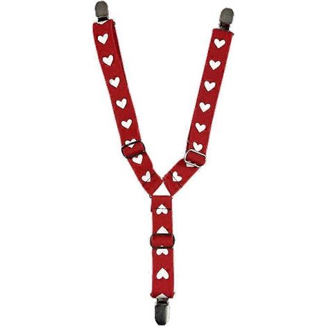 Rutschfeste Hundewindel mit verstellbaren Trägern, elastischem Bauchband, rotem Hintergrund mit weißem Herz, rotem Hundezubehör mit weißem Herz.