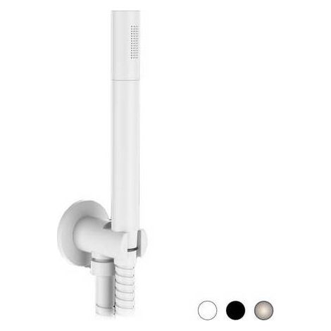 KIT DE DOUCHE MINIMALISTE RONDE Dimensions : Nickel brossé mat