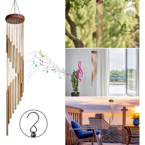 Windspiel für den Außenbereich, 89 cm (35 Zoll), mit S-Haken, ideal zur Dekoration Ihres Gartens. (1/5)