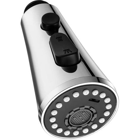 Doccetta estraibile per rubinetto da cucina, 2 getti, testa di ricambio per rubinetto, doccetta estraibile per miscelatore da cucina, impiallacciatura, G1/2"/61030 (1/4)