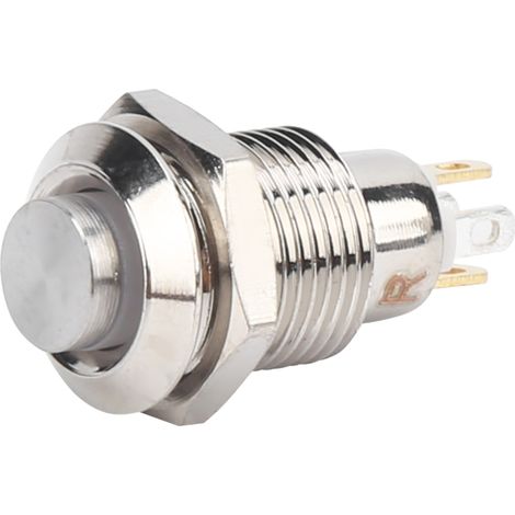 Interrupteur à bouton-poussoir métallique de 10 mm, interrupteur de démarrage autobloquant étanche avec voyant lumineux, 3 V (blanc) (1/5)