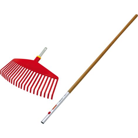 Wolf Garten Fächerbesen UI-M+ZM140 42 cm Arbeitsbreite, inkl. Eschenstiel Rechen (1/3)