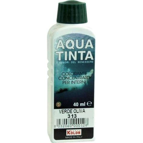 COLORANTE ACQUA AQUATINTA - 313 VERDE OLIVA ML 40 - 10 pezzi