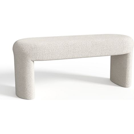 Panca Tessuto bouclette Bianco sporco - DUZIMA