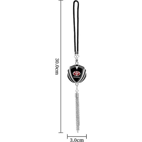 Pendentif en alliage de zinc pour rétroviseur, accessoire intérieur de voiture, cadeau pour Toyota Corolla E150 Rav4 Camry 40 Prius Prado 150 (1/5)