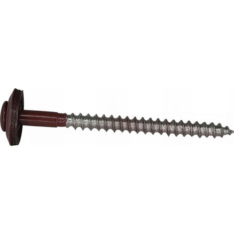200 Vis à Bois de Ferblanterie VBJ + Joint EDPM D. 4,5 mm x TX20 - Inox A2 Rouge Oxyde - Alsafix - Longueur 35 mm