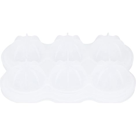 Moule à glaçons sphériques en silicone à 6 compartiments avec trou d'évacuation, bac à glaçons rond pour la cuisine et le bar. (1/5)