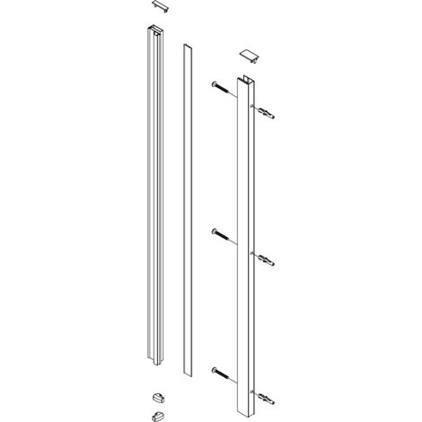 Swiss Aqua Technologies SK Profilo per schermo doccia 193 cm, cromo (SIKOPROFILSK) (1/2)