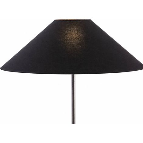Abat jour coton noir pour lampe élégante - noir (1/4)