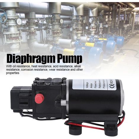Pompe à membrane intelligente 12V CC haute pression 120W débit 7L/min sortie d'eau 10mm à droite moteur 12V (1/5)