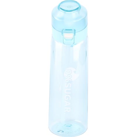 Auslaufsichere Sport-Trinkflasche mit Strohhalm, tragbar mit Handschlaufe für Wandern und Fitness (1/5)