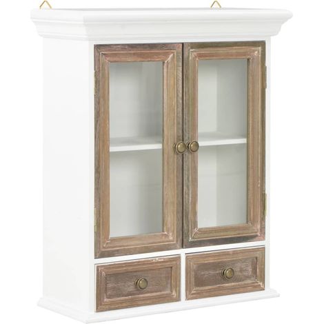 Wandschrank Weiß 49x22x59 cm Holzwerkstoff