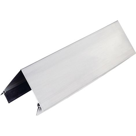 Alu-Firstprofil pressblank 3050 mm, inkl. Dichtung