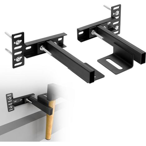 Ej.Life Supports de tête de lit, supports de tête de lit réglables pour cadre de lit en métal, supports de tête de lit universels pour base de lit réglable (1/5)