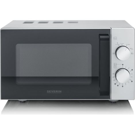 Four Micro-ondes, 20 L, jusqu’à 800 W, 6 niveaux de puissance, Fond plat en verre, Gris, MW 9184 (1/5)