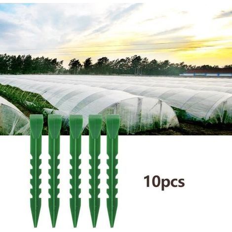 Garden Accessories - XUY - Set of 10 - Green Plastic Ties - 14.6 cm