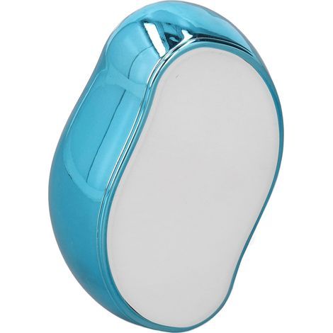 Épilateur indolore pour hommes et femmes, portable, à usage domestique, finition électroplaquée bleue, outil d'exfoliation pour bras et jambes-AquaForge (1/5)